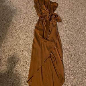 Bronze Midi Dress